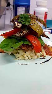 Tuesday Feature Home Made Spaetzle With Bolognese Or Tomato Sauce With Balsamic Roasted Veg Salad 10 Yegfood Yegfoodie Yegloc Roasted Veg Salad Veg Dinner