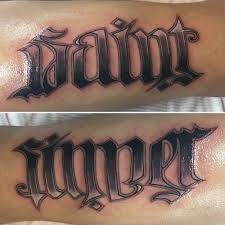 Saints and sinners tattoo company is no longer open. 27 Ambigram Tattoo Designs That Will Make You Flip