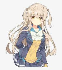 Yellow anime girls transformation and attacks. Anime Girl Yellow Hair 701x852 Png Download Pngkit
