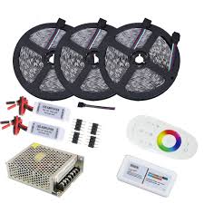 Controler banda led rgb + telecomanda ctr001. Kit Banda Led Rgb 5050 60led M Transformator Telecomanda 15metri