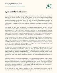 Akan tetapi beliau adalah nama besar di sebalik orang melayu. Syed Mokhtar Al Bukhary Phdessay Com