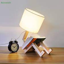 Small table lamp mouse shape resin desk bedside light creative home decorations. Modern Minimalist Table Lamp Cartoon Cute Warm Folding Small Desk Lamp Solid Wood Bedroom Bedside Lamp Led Light Desk Lamps Aliexpress