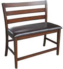 Check spelling or type a new query. 24 Inch Ladder Back Counter Height Bench With Upholstered Seat Sadler S Home Furnishings Dining Benches