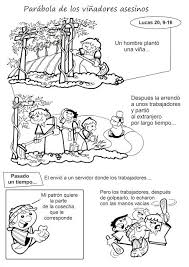 Historieta Parabola De Los Vinadores Asesinos Texto Adaptado Parabolas De Jesus Lecciones Biblicas Para Ninos Lecciones Para Ninos Cristianos