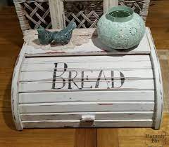 Diy Farmhouse Bread Box Makeover Farmhouse Bread Transitional Decor Transitional Decor Kitchen