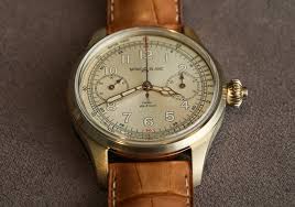 Montblanc 1858 Chronograph Tachymeter Bronze Watch Hands On Ablogtowatch