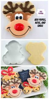 They're make from regular gingerbread boy cookie cutters, but when you turn them upside down and add some frosting and decorations, voila! Diy Cute Reindeer Cookies Recipe For Christmas Treat Video