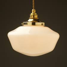 Guaranteed low prices on modern lighting traditionally seen in schools, libraries, and other government buildings, these fixtures started out as. 255mm Opal Glass Schoolhouse Shade Pendant