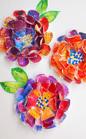Maybe you would like to learn more about one of these? Hyper Colorful Painted Paper Plate Flowers Pink Stripey Socks