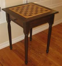 Chess table a chess table can be a popular addition to a den or living room, especially since it offers a pleasant alternative to the seemingly endless nonsense coming from the television set. Chess Table Finewoodworking