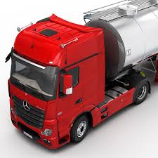 3d Mercedes Benz Actros Tank Trailer Model Mercedes Benz Benz Mercedes