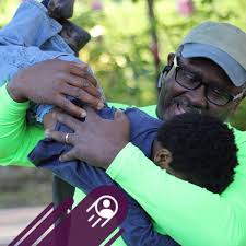 Climber free climbing El Capitan in Yosemite
