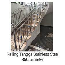 ( harga balkon) railing tangga stainless kaca per meter jakarta , bekasi , tangerang , cikarang. Promo Railing Tangga Iron Works Stainless Steel Facebook