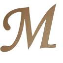 Amazon.com: Wooden Craft Cutouts 5In Wooden Letter M Unfinished ...