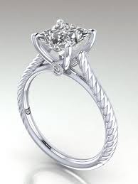 Proudly made in the usa. Twisted Rope Solitaire Engagement Ring In 18k White Gold Solitaire Engagement Rings Houston Twisted Solitaire Engagement Rings
