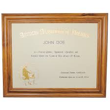 When you draft a document—an affidavit or power of attorney— and find out it needs to be notarized, it may seem like a fuss, but it doesn't have to be. Indiana Notary Unofficial Commission Certificate Frame