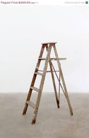 Antique Wood Ladder Old Wooden Painters Ladder Etsy How To Antique Wood Wood Ladder Wooden