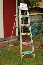 Carnival Party Beanbag Toss Took A Ladder And Assigned Each Rung An Amount Of Points Could Have Made Cute Fall Festival Games Kids Carnival Festival Games