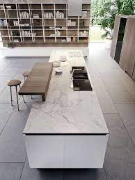 plan de travail de cuisine moderne en marbre blanc kitchen marble kitchen bar design kitchen island countertop