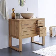Meuble Sous Vasque En Teck 90 Minimalys Meuble Sous Vasque Meuble Sous Vasque Bois Meuble Salle De Bain