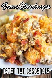 30 Easy Ground Beef Recipes For Dinner With Just Few Ingredients Recipe Magik Tater Tot Casserole Cheeseburger Tater Tot Casserole Beef Recipes