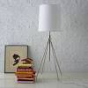 Pottery barn west elm adjustable wood task table lamp light shade lighting. 1