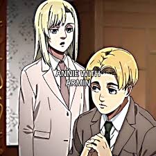 Aot Chapter 126 - Armin And Connie Meet Annie Again. Look At Her! Round  Cheeks!