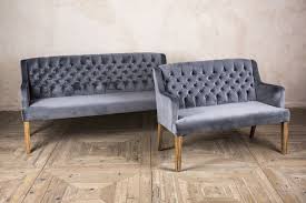 Mixing and matching fabrics and frames is a great way to give the space character. Velvet Dining Bench Upholstered Dining Bench Range Peppermill Interiors