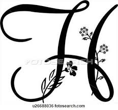 Alphabet Letters Clipart Black And White Clip Art Of Capital Alphabet H Lettered Monogram Script H Monogram Fancy Cursive Fonts Lettering Alphabet