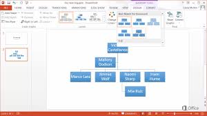 Create Organizational Word Online Charts Collection