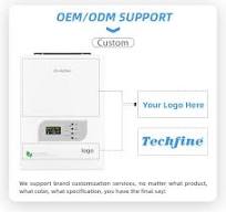 Techfine harga pabrik Inverter tenaga surya mppt, Inverter daya matahari  mppt off grid 8 kw 48 V frekuensi rendah 8 kw 48 V dengan pengisi daya
