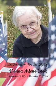 Donna Arlene Cook Obituary December 25, 2024
