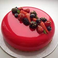 Glaçage miroir rouge 75 g d'eau 150 g de sucre 150 de glucose chauffer à 103°c, et · panna cotta arlequin : 100 Photos De Desserts Au Glacage Miroir Et Quelques Recettes Delicieuses Archzine Fr Gateau Miroir Gateaux Et Desserts Recette Glacage