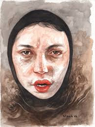 Commission 14x20 watercolor & ink