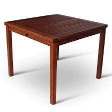 Maybe you would like to learn more about one of these? Devon 4 Person Hardwood Square Garden Table Wooden Outdoor Dining Table Buy Online In Maldives At Maldives Desertcart Com Productid 65071024