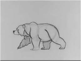 Russian brown bear walking next to a lake. Bear Walk Cycle Youtube Bear Sketch Bear Drawing Bear Art