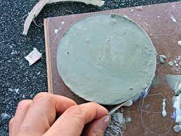 How To Make Crushed Glass Tie Dyed Concrete Coasters With Rapid Set Cement All Do It Yourself Fun Ideas Concrete Crafts Crushed Glass Cement Crafts