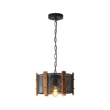 Pendant lamp with 2 lights. 1 Light Cone Drum Pendant Lamp Industrial Black Finish Metallic Hanging Ceiling Light With Wooden Panel 11 19 Width Takeluckhome Com