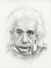 Albert Einstein Art Einstein Portrait Einstein Gift Etsy In 2021 Watercolor Portraits Watercolor Art Prints Portrait Art