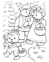 For even more picture relevant to the image above your kids can browse the below related images you may find lots of other interesting coloring picture to collect. Online Coloring Pages The Coloring Bears Walk In The Woods Three Bears