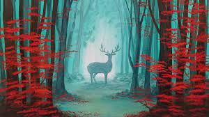 Cheap painting & calligraphy, buy quality home & garden directly from china suppliers:nordic simple forest landscape painting on canvas room decoration print poster photo free shipping 673 enjoy free shipping worldwide! Easy Beginner Tutorial Autumn Forest Landscape With Deer Silhouette Acrylic Painting Live Paintingsuppliesstore Com