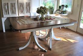 dining table before and after (plus