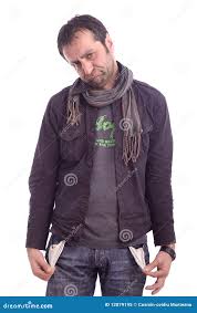 A sad looking man stock image. Image of money, adult