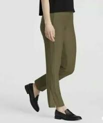 By category all clothing crepe knit dresses jackets tops knitwear cardigans coats blouses skirts pants denim babywool leather silk shoes belts. New Eileen Fisher Stretch Crepe Knit Slim Ankle Pants In Olive Size Pl P331 Ebay