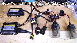 Xenons are a very powerful point source. How To Install Hid Light With Relay Wiring Harness Youtube