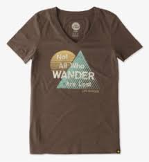 Check spelling or type a new query. Women S All Who Wander Triangle Stripe Cool Vee Active Shirt Hd Png Download Kindpng