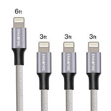 Lightning Cable Enacfire Iphone 6 Charger 4pack Lightning Cables 3x3feet 1x6feet Durable Iphone Charging Cable For Iphone Lightning Cable Iphone Charger Iphone