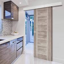 Single Sliding Door Wall Track Laminate Light Grey Ottawa Door Interiordoors Slidingdoors Internal Sliding Doors Sliding Doors Veneer Door