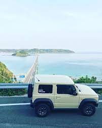 calciovoyage on instagram 2019 05 05 tsunoshima bridge shimonoseki yamaguchi japan ジムニー車中泊 山口県の旅 綺麗な海の中を真っ直ぐに伸びる角島大橋