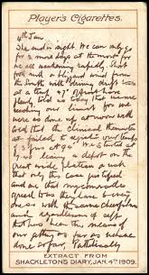 Shackletons Diary 1909 4396520284 O Cigarettecards Cards Vintage Retro Cigarettes Photos Art Travel Places Vintage Cards Travel